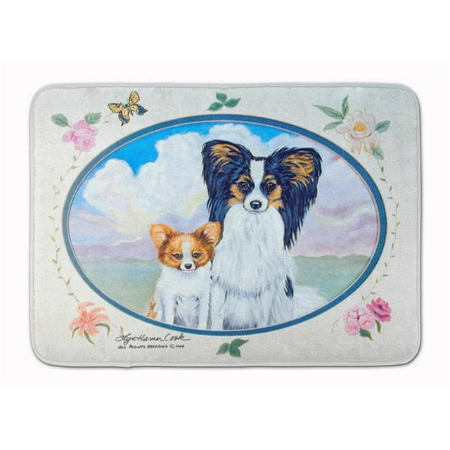 Tapis de Mousse à Mémoire Lavable en Machine Papillon