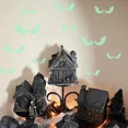 thumbnail image 4 of Calcomanías de pared luminosas de Halloween que brillan en la oscuridad, calcomanías para ventanas con ojos para decoración de Halloween, suministros para fiestas en el hogar, 4 of 5