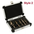 thumbnail image 5 of Willstar 3PCS Step Drill Bit Set, High Speed Steel Titanium Coated Cobalt Steps, Cone Drilling Bits, 5 of 9