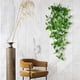 thumbnail image 5 of Adorno de pared verde artificial, adorno de pared con flores de plástico, decoración de pared verde artificial, arte de pared con plantas de hojas grandes, decoración fácil para el hogar,, 5 of 9