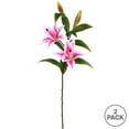 thumbnail image 2 of Vickerman 32" Artificial Pink Real Touch Tiger Lily Stem, 2 of 4