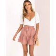 thumbnail image 4 of Femmes Été Mignon Taille Haute Jupe Volants Imprimé Floral Swing Plage M., 4 of 8