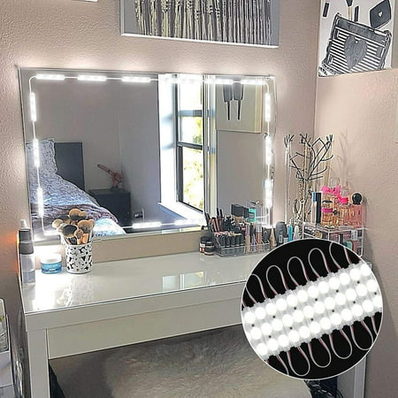Upgraded Superstar Style Vanity Makeup Kit, 60 LED 9.8FT DIY LED Light Table Set in Dressing Room for Cosmetic Mirrors with Remote Control