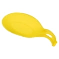 thumbnail image 1 of Silicona Cuchara Descanso, 9.25 x 4.72 Calor Resistente Cocina Utensilio Soporte Espátula Cucharón Descanso para Mostrador Estufa Tapa, Amarillo 1uds, 1 of 6