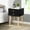 Black, variant on Black Side Table | 2 Drawers for Storage | Bedroom Living Room