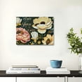 thumbnail image 4 of Acheng Bee Decor Wall Art Flower Bee Pictures Wall Decor Canvas Prints Framed Artwork Paintings Home Decorations for Bathroom Kitchen Bedroom Living Room 20x16inch, 4 of 6