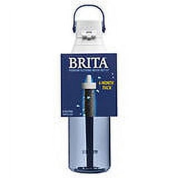 Brita Water Bottle with 3 Pk. Filters 26 Oz. Premium Filtered Water Bottle, BPA Free