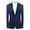 Blue, variant on Men's Slim Fit Blazer Jackets Suit Single Row One Button Lightweight Sport Coats Casual Top Red
