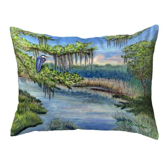 Betsy Drake KS1184 11 x 14 in. Marsh Morning Noncorded Pillow, Small
