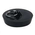 thumbnail image 1 of Juego de 4 tapones para bañera, tapón de goma para fregadero, tapón de drenaje con anillo colgante para bañera, cocina y baño, negro, 1 of 5