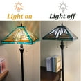 thumbnail image 2 of Tiffany Floor Lamp, 65" Tall Vintage Mission Style Standing Lamp, 2 of 7