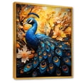 thumbnail image 2 of Designart "Harmonious Majesty Of Flowerful Peacocks II" Animals Peacock Floater Framed Wall Decor, 2 of 5