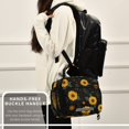 thumbnail image 6 of Insulated Lunch Bag 6L Leak-Proof Lunch Box with Shoulder Strap Multiple Pockets Lunch Tote Yellow Sunflower Pattern, 6 of 9