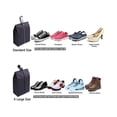 thumbnail image 2 of Bewildely Bolsa de zapatos de viaje, zapatillas impermeables de tela Oxford, zapatos de tacón alto con cremallera, organizador de toallas de playa al aire Almacenamiento y organización del hogar L Bewildely HA067284-02, 2 of 6