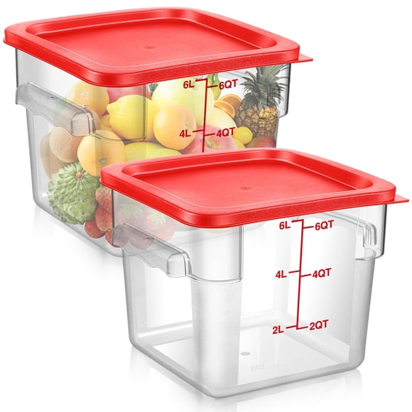 Contenedor de almacenamiento de alimentos Suclain Square Policarbonato 6L