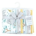 thumbnail image 2 of Hudson Baby Cotton Flannel Burp Cloths 10-Pack, Safari Friends, One Size, 2 of 7