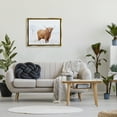 thumbnail image 3 of Stupell Industries Highland Cow in Snow Animals & Insects Photography Gold Floater Framed Canvas Art Print Wall Art, 31 x 25, 3 of 10