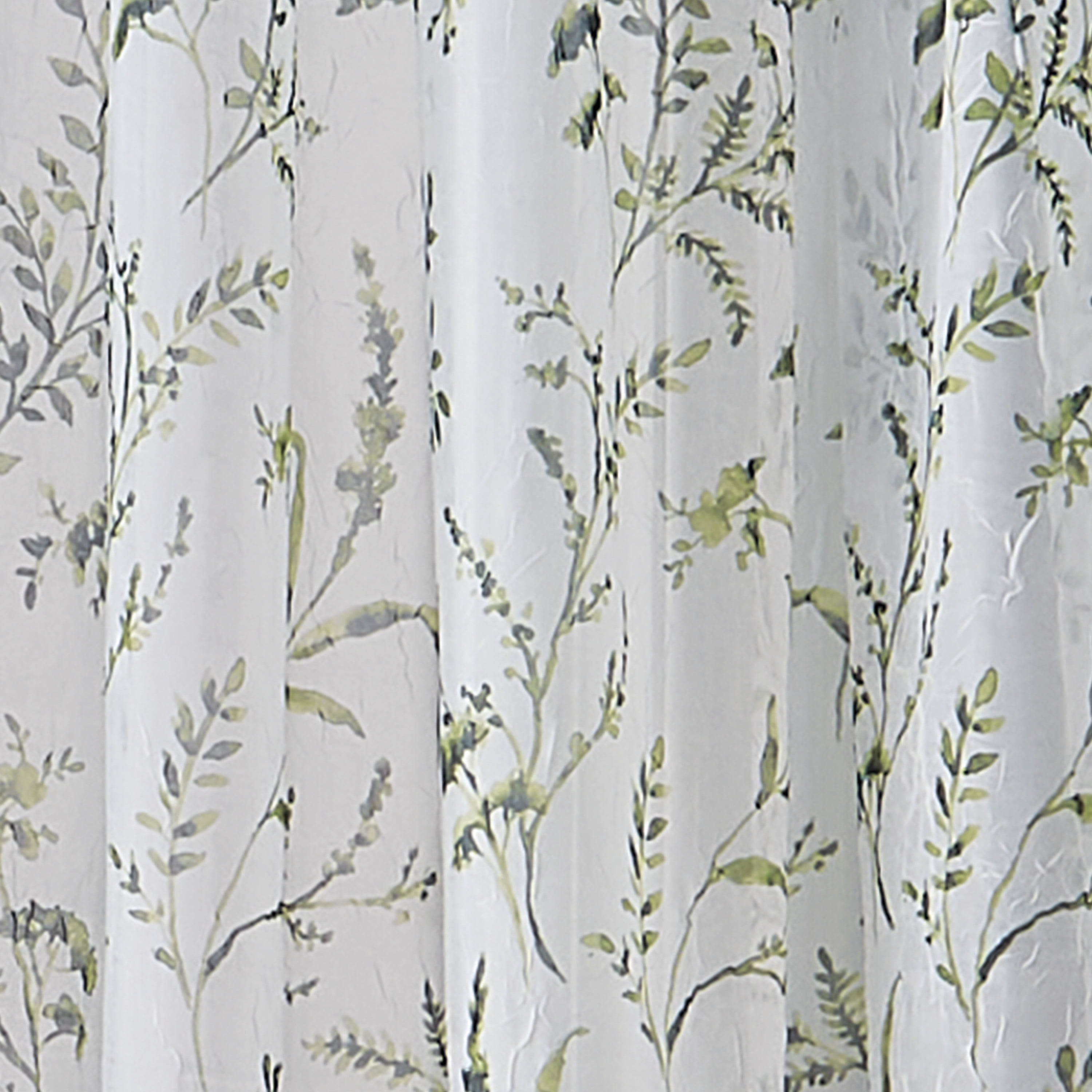 CHF Santa Barbara 84" Curtain Panel, Floral, Green, Adult
