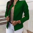 thumbnail image 2 of GDREDA Blazer Élégant à devant Ouvert et Col Cranté pour Femmes, Veste de Travail Verte, TTTTG, 2 of 9