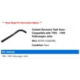 thumbnail image 2 of Coolant Recovery Tank Hose - Compatible with 1985 - 1989 Volkswagen Jetta 1986 1987 1988, 2 of 2