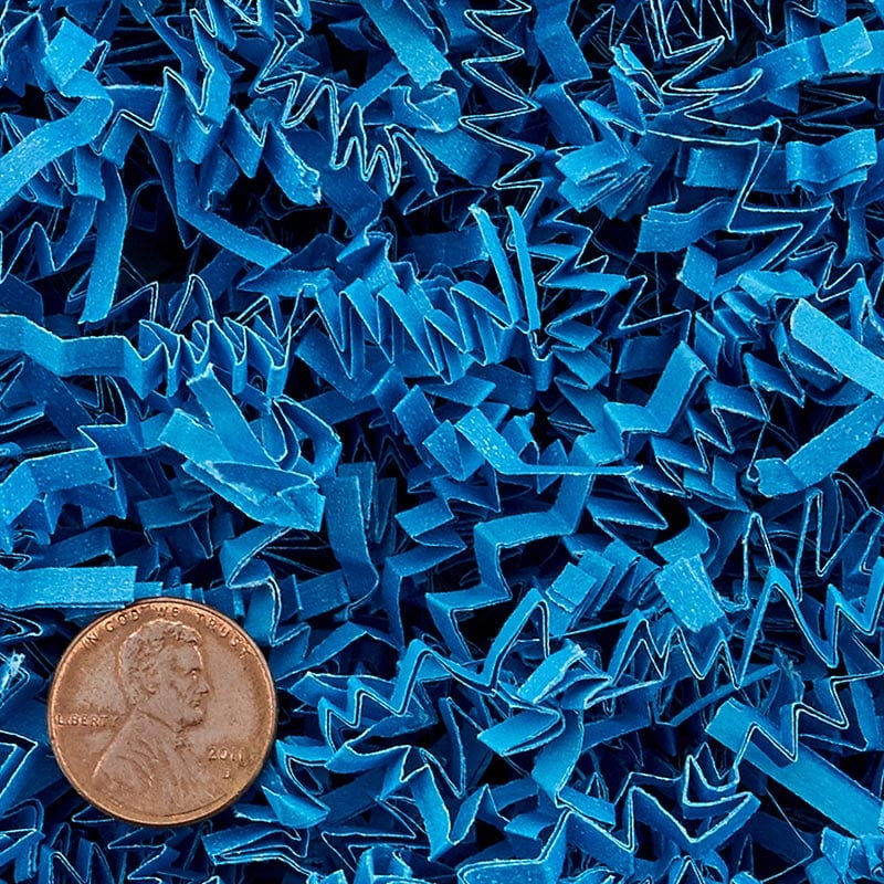 Copenhagen Blue Crinkle Cut Paper Shred by CRINKLE CUT by Paper Mart