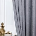 thumbnail image 2 of Chenille Simple Grey Curtains Light Luxury Modern Curtains for Living Dining Room Bedroom Sliver Texture Balcony Window Curtains, 2 of 5
