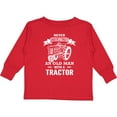 thumbnail image 3 of Inktastic Old Man Tractor Boys Long Sleeve Toddler T-Shirt, 3 of 5