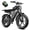R002-S-15AH-Black+bag, variant on TST Electric Bike for Adults, 750W Peak 1500W Motor, 20"x4" Fat Tire, E Mountain Bike, 48V/15AH UL2849