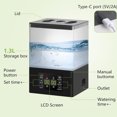 thumbnail image 3 of De Riego De Plantas, Pantalla LCD, Motor Potente Multifuncional, Función De Sincronización De Plástico, De Riego Automático Interior Para Oficina, 3 of 7