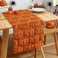 thumbnail image 5 of Fall Orange Pumpkins Table Runner Cute 3D Soft Fall Table Runner for Thanksgiving Decor Halloween Decoration for Home Party Home Autumn Harvest Party Kitchen Dining Seasonal Decor Indoor Outdoor, 5 of 6
