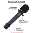 thumbnail image 3 of Microphone Protection Accessory Kit with Foam Windshield Anti-rolling Silicone Ring Bottom Rod Sleeve Holder for Wireless Handheld Mic, 3 of 5