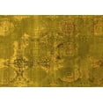 thumbnail image 1 of Ahgly Company Machine Washable Indoor Rectangle Oriental Yellow Industrial Area Rugs, 8' x 10', 1 of 4