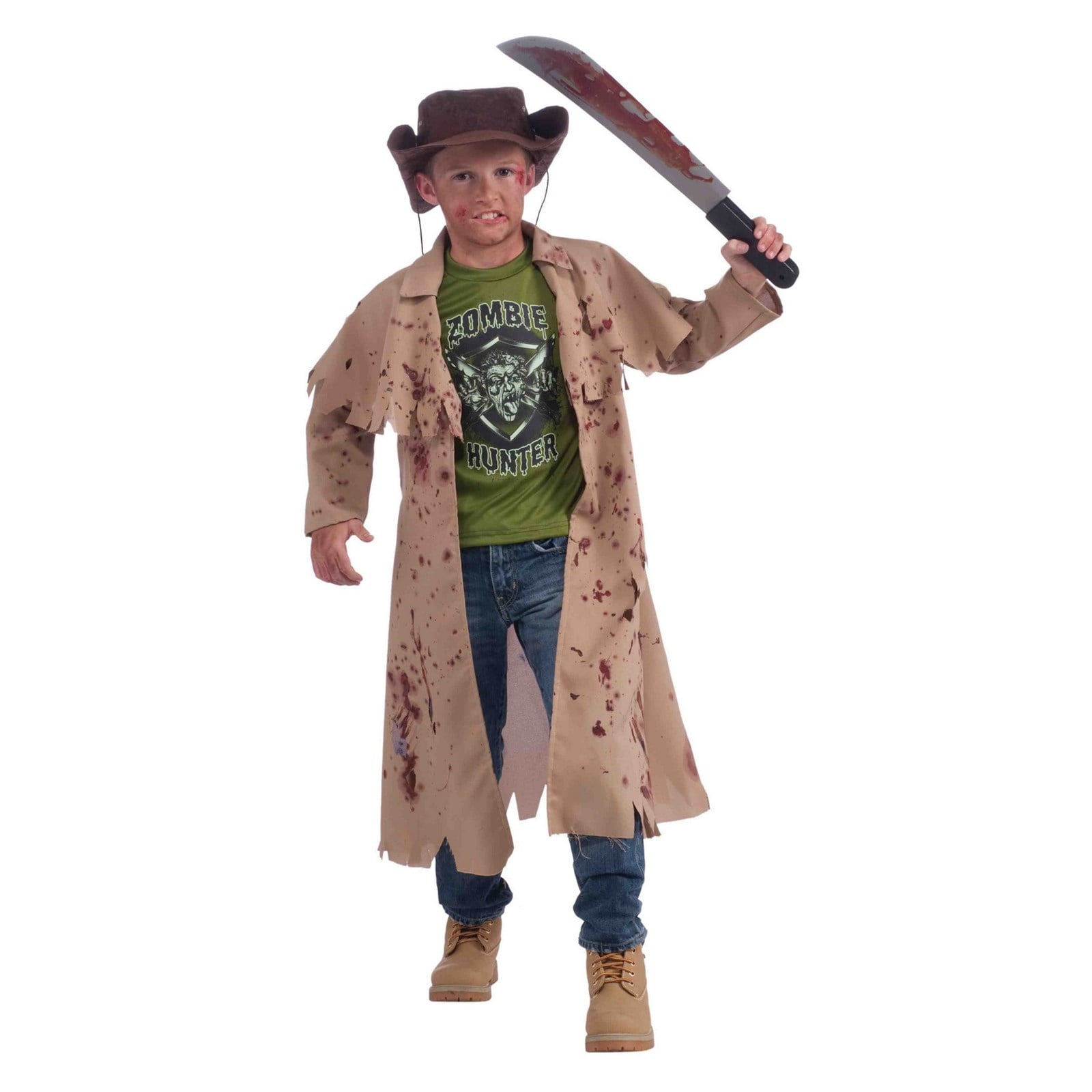 L Child Zombie Hunter Costume 