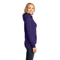 thumbnail image 3 of District Adult Female Women Plain Long Sleeves Hoodie Purple 4X-Large, 3 of 6