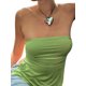 thumbnail image 2 of Camisola sin espalda de mujer Vacaciones de verano Camisola coreana de calle sin tirantes Nituyy Verde, camisola sexy sin tirantes para mujer en verano, 2 of 5