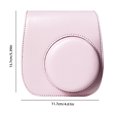 thumbnail image 1 of Retro Instant Camera Protective Case Camera Shoulder Bag PU Leather Lightweight Accessories for Fujifilm Instax Mini 12/11/9/8 Pink, 1 of 6
