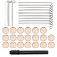 thumbnail image 2 of YAOMOBB Weatherproof Garden Labels 20Psc/Set Wooden Plant Garden Markers Stakes Easy to Write Gardening Signs, 2 of 5
