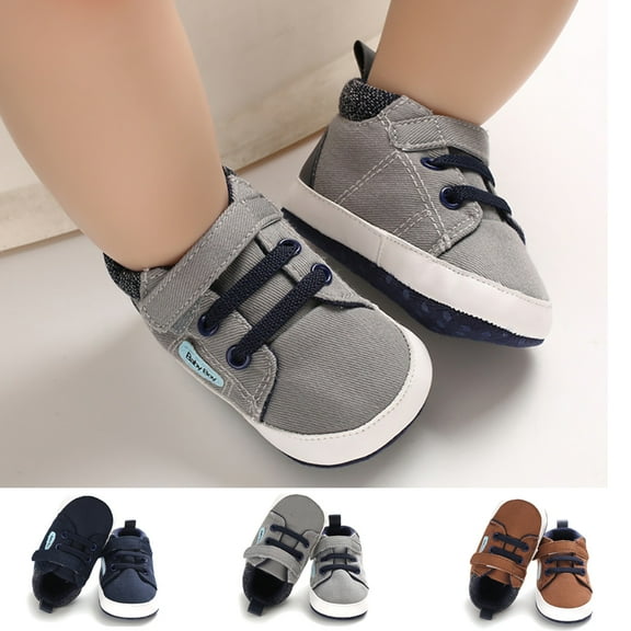 URMAGIC Toddler Baby Boys Canvas Sports Shoes Soft Sole High-Top Sneaker