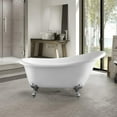 thumbnail image 5 of Vanity Art 67" x 30" Acrylic Freestanding Bathtub Contemporary Soaking Tub with Overflow and Pop-Up Drain, VA6910, 5 of 5