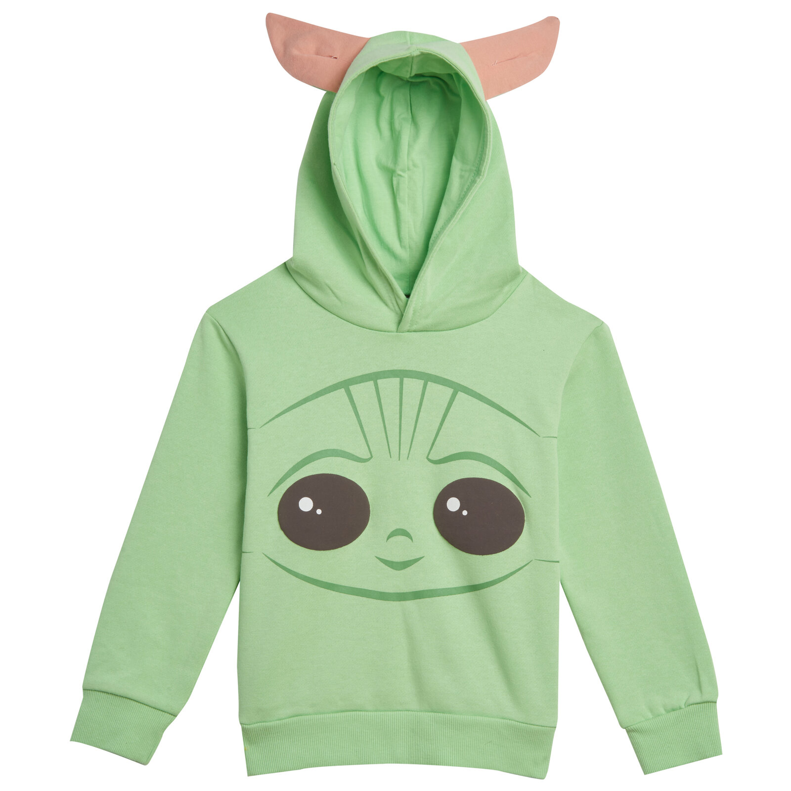 Star Wars Baby Yoda The Mandalorian Boy's Pullover Fleece Hoodie Fancy-Dress Costume for Toddler, 4T - image 2 of 5