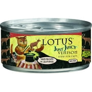 Angle View: Lotus Just Juicy Cat Food [5.3 oz] (24 cans)