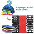 thumbnail image 2 of BoxLegend Magic Fast Folder Adult Tshirt Clothes Folder Plus Sizes Mens Folder Closet Organizers, V3 Black Red, 2 of 5