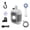 Portable Camping Shower(Night light)Gray A10, variant on Rechargeable Portable Camping Shower Pump, LED Display Outdoor Electric Shower for Hiking Pet and Car Cleaning