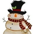 thumbnail image 3 of Metal Snowman Garden Stake Christmas Yard Signs with LED Light Outdoor Decorative Snowman Welcome Sign Winter Holiday Lawn Decoration, 3 of 4