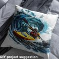 thumbnail image 2 of Castle Fairy Teens Ocean Surfing Fabric by the Yard 10 Yards,Sport Theme Room Decor Fabric by the Yard,Sea Waves Fabric for Sewing,Luxury Bedroom Decor, 2 of 6