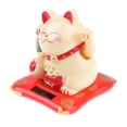 thumbnail image 3 of Figura de plástico de Maneki Neko con forma de gato de la suerte que se estrecha las manos, adorno para coche, 3 of 6