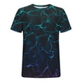 thumbnail image 5 of WXLWZYWL Plus Size Men's Novelty Tie Dye T-Shirt Short Sleeves Round Neck Solid Color Hip Hop Hipster Summer Printed Cotton Soft Fitted Tee White XXXXXL, 5 of 5