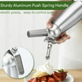thumbnail image 4 of Yolispa Whipped Cream Dispenser, Aluminum Whipped Cream Dispenser with 3 Decorating Nozzles & Cleaning Brush, 1-Pint / 500 ML Cream Maker for Desserts, Coffee, Cocktails, Baking, 4 of 12