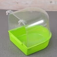 thumbnail image 5 of Caged Bird Bath Multi Cage Bird Bath Covered for Small Brids Canary Budgies Parrot (Green), 5 of 5