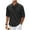 Black, variant on VSSSJ Men's Henley Shirts Casual Stand Collar Long Sleeve Button Up T Shirts Fashion Solid Color Loose Waffle Lightweight Pullover Shirts Black L
